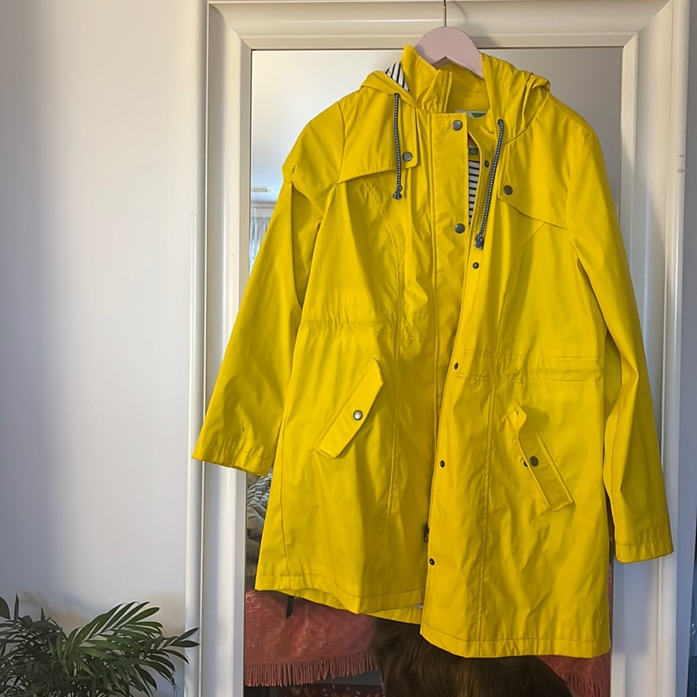 Cute yellow rain jacket